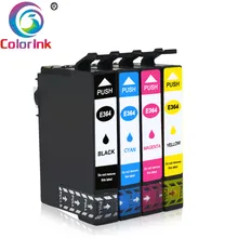 ColoInk 4 шт T364 T364XL T3641 T3642 T3643 T3644 364-I чернильный картридж для принтера Epson Expression Home XP-245 442 принтер