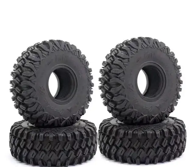 4pcs 120mm 1.9 Rubber Rocks Tyres Wheel Tires For 1/10 Rc Rock Crawler Axial Scx10 90046 Axi03007 Traxxas Trx4 D90 Mst Yikong