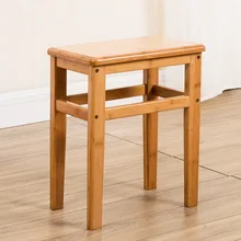 

Nan Bamboo Small Bench, Square Dining Stool，space Saving Furniture ， Stool