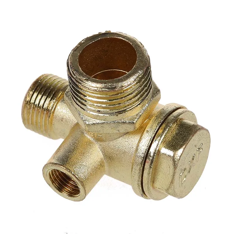 0.35" Female Thread Tube Connector Brass Check Valve for Air Compressor