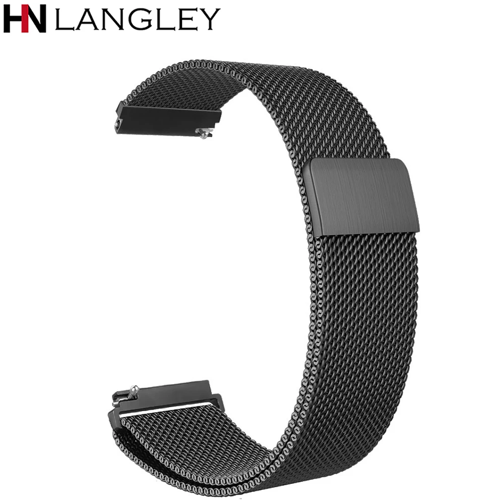 Для Garmin Vivoactive 3 Band 20 мм Quick Release Milanese Loop нержавеющая сталь Ремешок Vivomove HR/Forerunner 645 музыкальные группы