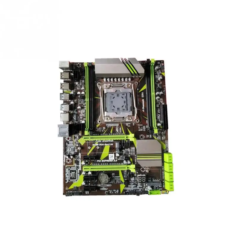 X99 LGA2011-V3 материнская плата по стандарту ATX USB3.0 SATA3 NVME M.2 SSD поддерживает DDR4 ECC REG памяти Intel I7 E5 V3 V4 процессор