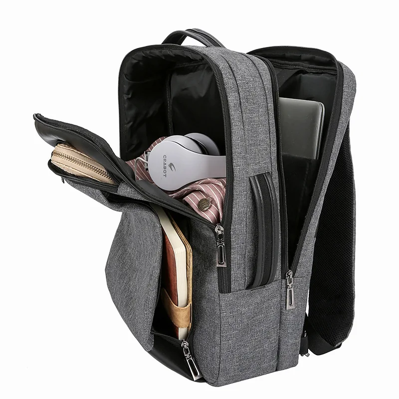 

15.6 Laptop Backpack Men USB Large Capacity Black Business Backpack School College High Student Back Pack for Teenage Bagpack