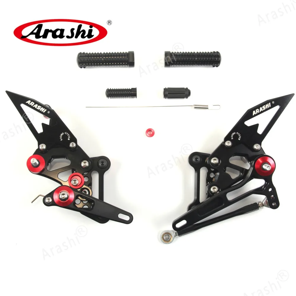 Arashi CNC Регулируемые подножки для KTM 1290 R SUPER DUKE подножки для Rider задние наборы Rearset 14 15 16 17