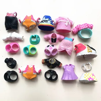 

10pcs Original Lol Doll Clothes Shoes for Baby Kids Diy Cute L.O.L. SURPRISE Dolls Accessories Collection Model Toys