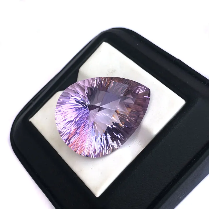 CSJ Natural Amethyst Loose Gemstone Quartz Crystal Concave Cut For Diy Fine Jewelry 925 Silver Gold Ring Mounting CSJ Natural Amethyst Loose Gemstone Quartz Crystal Concave Cut For Diy Fine Jewelry 925 Silver Gold Ring Mounting