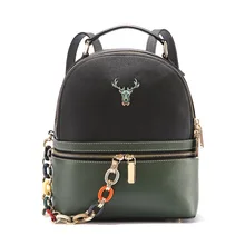 Новая модная кожаная сумка через плечо Женская Корейская версия джокера ретро модный бренд маленький рюкзак цветная сумка на цепочке