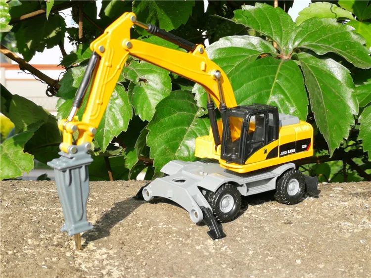 Распродажа 1: 60 колеса дробилка сплава модель, изысканный для литья под давлением, инженерной машины, детская развивающая игрушка на день рождения