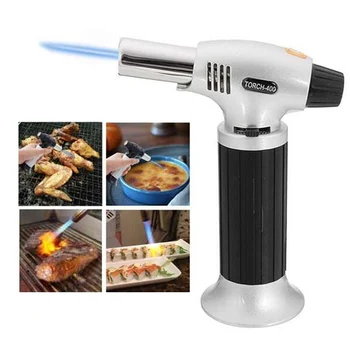 

Cooking Torch Refillable Kitchen Culinary Burner Creme Brulee Blowtorch Without Outdoor Picnic BBQ Tool
