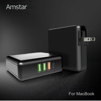 

Amstar 61W USB C PD Power Adapter for MacBook Pro Air Huawei HP Laptop Quick Charge 3.0 USB Charger for iPhone 11 XS Samsung 10