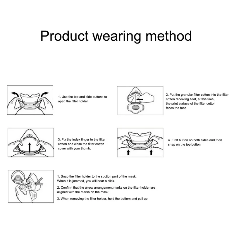 N95 mask 3200 Half Face Dust Gas Mask Respirator Safety Protective Mask Anti Dust 3701CN Filter Cotton Pad for 3M Dust Gas Mask