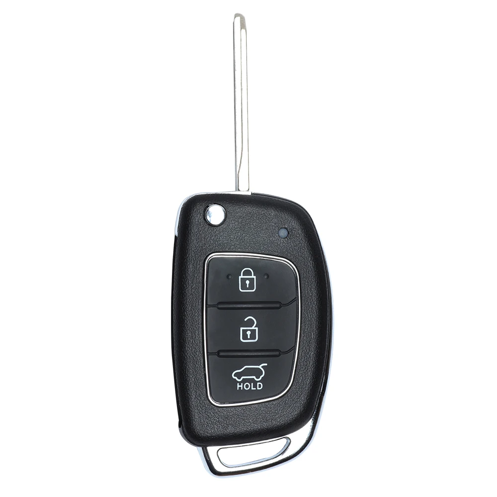 KEYECU FOR HYUNDAI ELANTRA 2014 2015 2016 FLIP REMOTE CONTROL CAR KEY FOB 3 BUTTONS 433MHZ ID46 OKA-865T