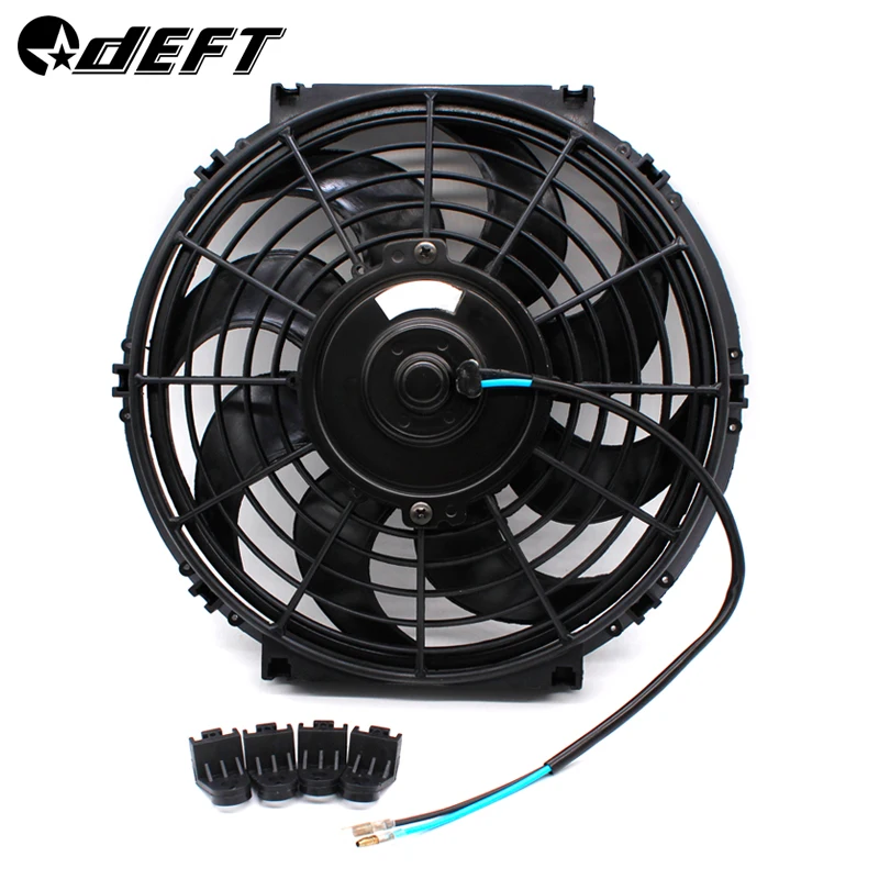

12V 120W Universal Slim 12" Motor Engine Radiator Oil Cooler Cooling Electric Pull Push Fan Radiator Electric Engine Cooling Fan
