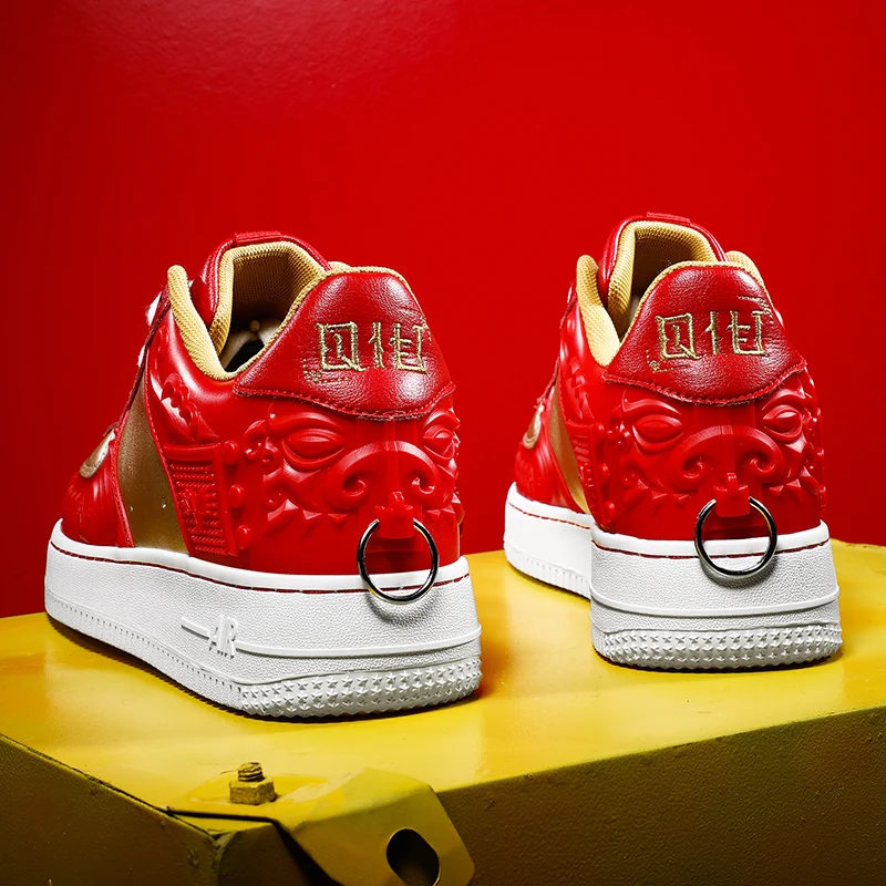 AF1 Skateboard shoes trending breathable men shoes comfortable lace-up casual shoes sneakers man Zapatos Hombre Plus Size 39-46