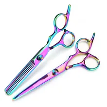 professional JP 440c steel 6 '' 5 colors hair cutting scissors haircut thinning barber haircutting shears hairdresser scissors
