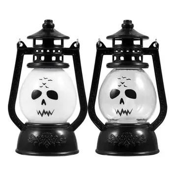 

2pcs Halloween Light Children Costume Performance Props Luminous Lamp Handle Lantern for Holiday Outdoor Bar Garden