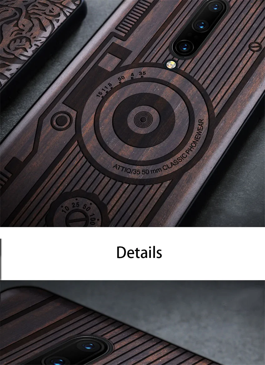 Чехол для Oneplus 7 t, черное дерево, чехол для Oneplus 7 pro, резной ТПУ бампер, деревянный чехол для Oneplus 7 7t pro