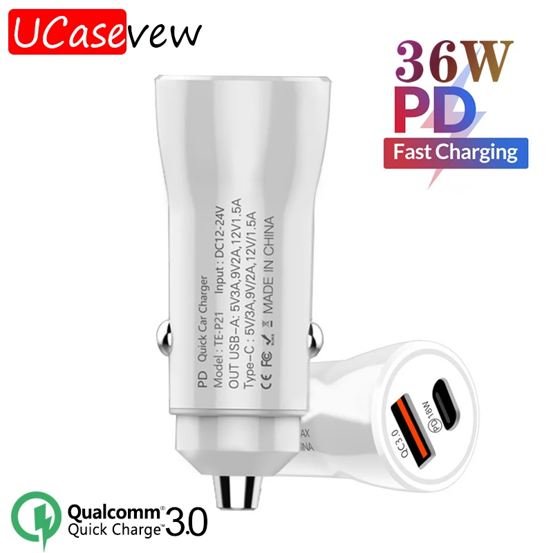 2USB Car Charger Qc3.0 Cigarette lighter Phone Head Fast Charging Universal For Samsung iPhone Huawei Xiaomi adapter | Мобильные