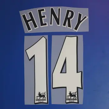 

Super A Retro 0506 2005 2006 henry Arsenal number font print, Hot stamping patches badges