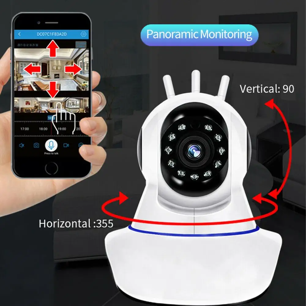 1080P WiFi ip-камера домашняя видеоняня для детей умная собака CCTV CAM ночного видения