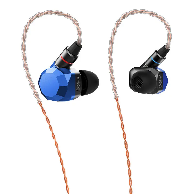 

Astrotec Delphinus 5 5BA Balanced Armature Wired Monitor Headphones Hifi Noise Cancelling Metal Earbuds Mmcx Replaceable Cable