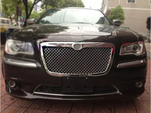 1 шт. передняя капот Серебристая решетка гриля для Chrysler 300c 12-13kr