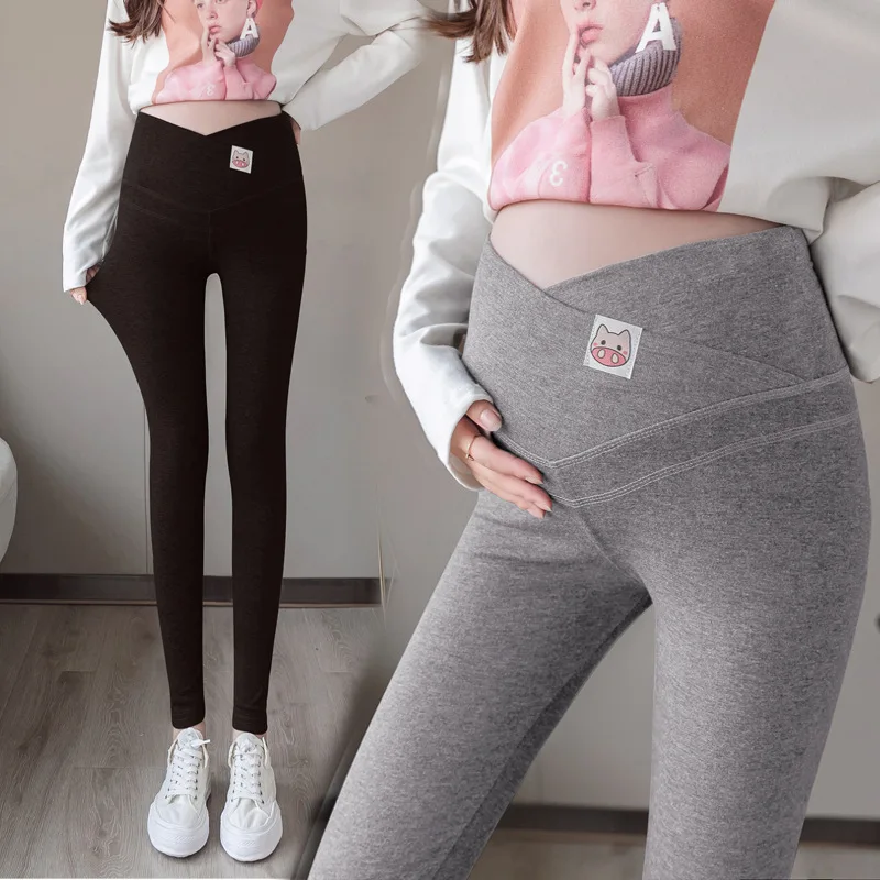 Maternity Low Waist ankle Leggings pregnancy clothes For Pregnant Women Spring Autumn Pregnancy milk silk Skinny pencil pants