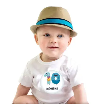 

12 Pcs/set Baby Girls Boys Milestone Stickers 12 Monthly Photo Picture Props