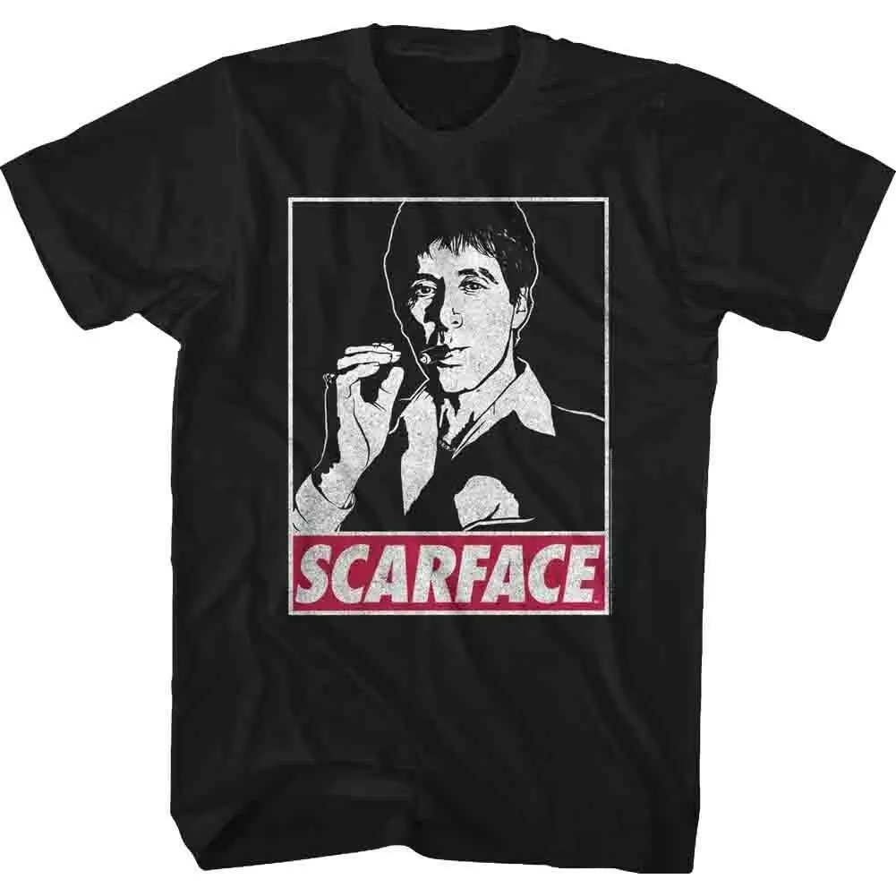 Scarface Мужская футболка с коротким рукавом черный Tony унисекс S-3XL