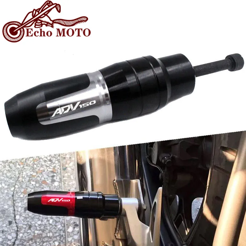 

For HONDA ADV150 ADV 150 2019 2020 2021 Motorcycle CNC Aluminum Frame Crash Pads Exhaust Sliders Crash Protector With logo