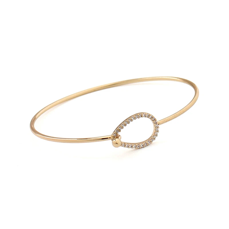

1PCS Bohemian Geometric Crystals Gold Color Metal Bracelets Bangles Charming Punk Style Bracelet Bangles for Women Jewelry Gifts