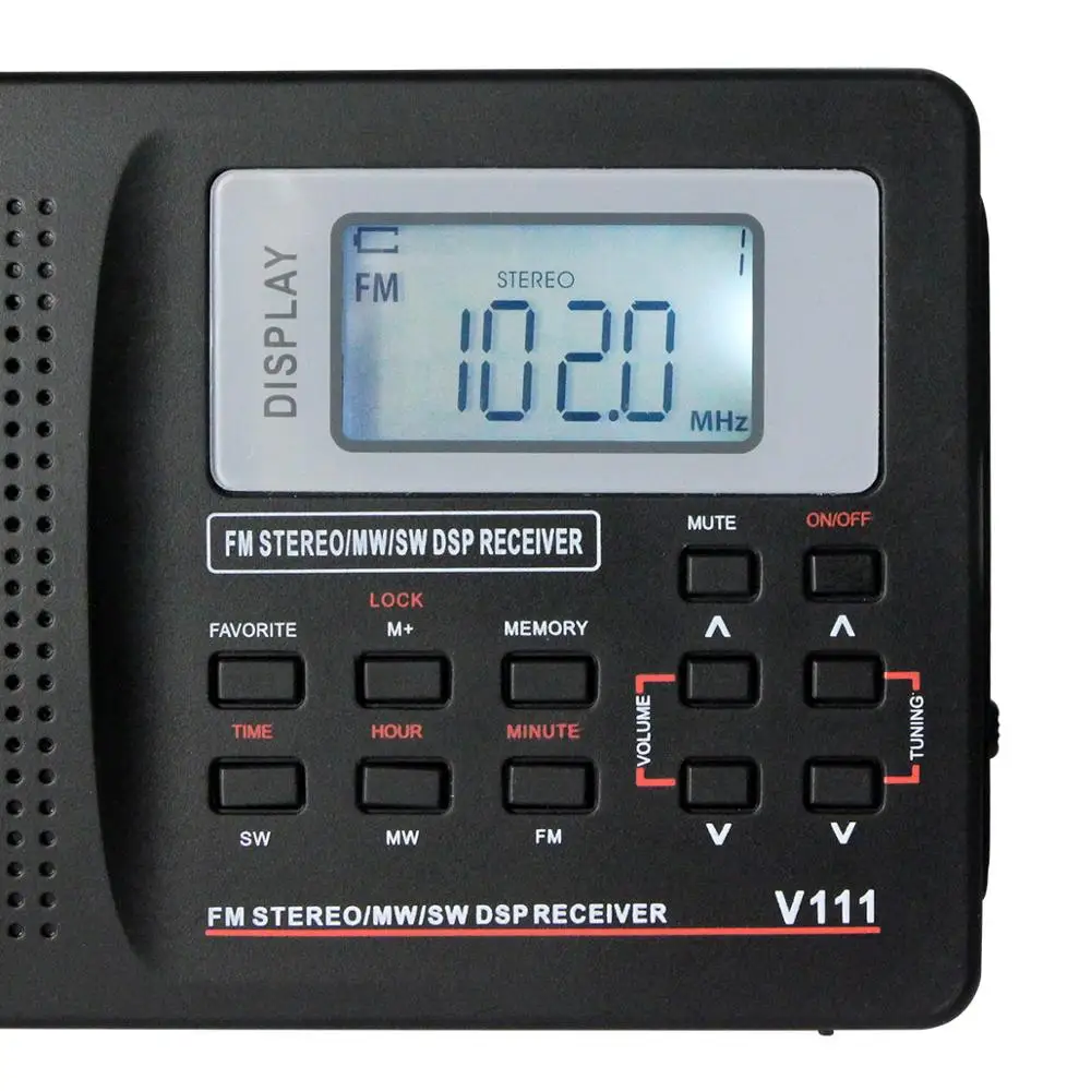 Портативный радиоприемник RETEKESS V111 9 кГц или 10 FM приемник радионаборы MW SW мирового