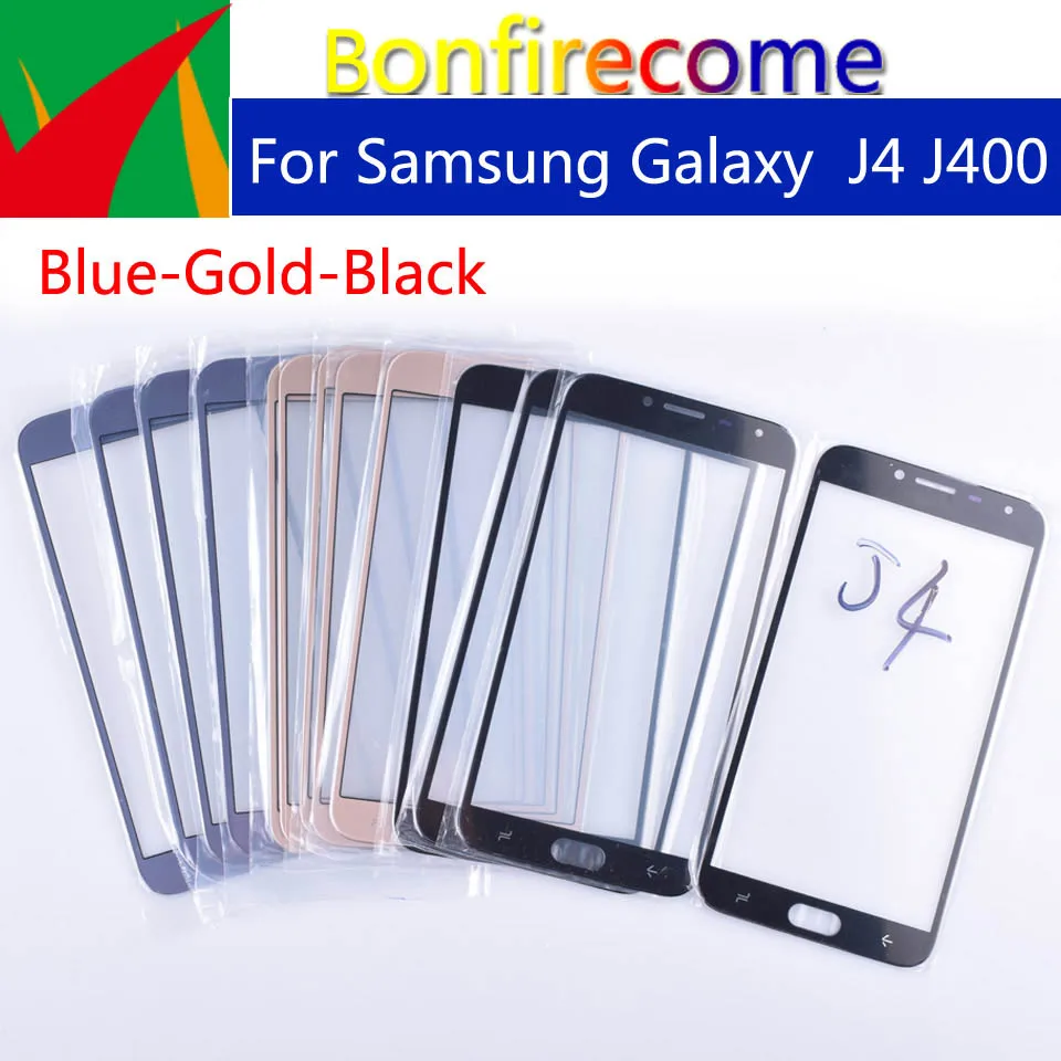 10 шт \ Лот для samsung Galaxy J4 J400 J400F J400F/DS J400G/DS J400G SM-J400F переднее внешнее стекло Замена объектива сенсорного экрана 5,5"