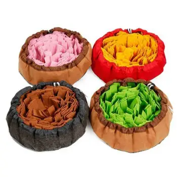 

Dog Nosework Search Sniffing Mat Pet Stress Release IQ Training Slow Eat Bowl Pet Sniffing Mats Portable Pet Toy Big Flower Shap