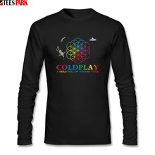 Coldplay A Head Full of Dreams Тур хэви-метал, Рок Музыкальная Группа футболки с длинными рукавами мужские комедии хлопок тройники мужская одежда