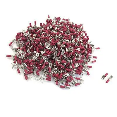 

1000 Pcs PBDD1-250 AWG 22-16 Red Pre Insulated Piggy Back Crimp Terminals