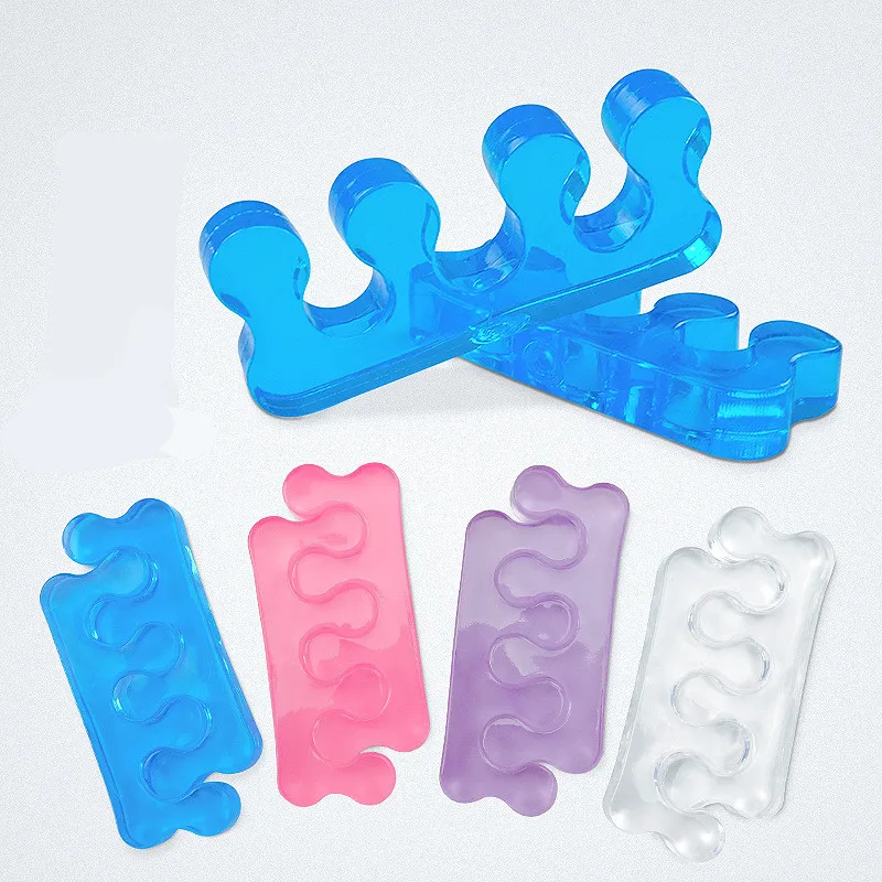 2 шт дизайн ногтей Силиконовый сепаратор для пальцев ноги лак УФ гель 3D DIY легко