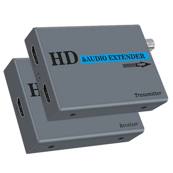 

500M HDMI Transmitter Receiver Transceiver HDMI Extender HDMI Coaxial Extender with Loop Output for Monitor DVD(EU Plug)