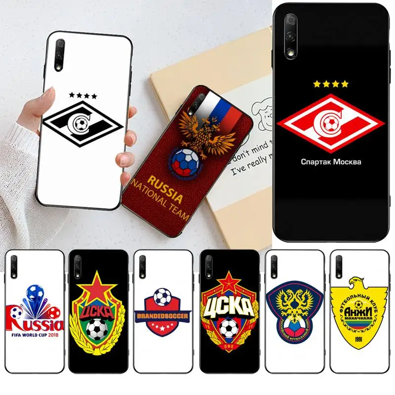 

HPCHCJHM Russian Moscow football Newly Arrived Black Cell Phone Case for Huawei Honor 30 20 10 9 8 8x 8c v30 Lite view pro