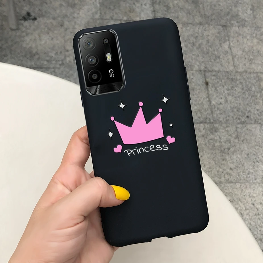 cases for oppo black Cute Candy Painted Cover For Oppo A94 5G Case Reno5 Z Soft Silicone Phone Back Cover For Oppo A94 5G Oppo Reno 5 Z 5Z Cases Bags oppo flip cover Cases For OPPO