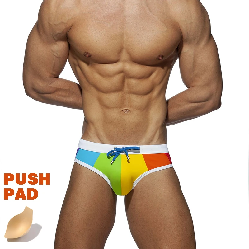 leopard print swimming trunks