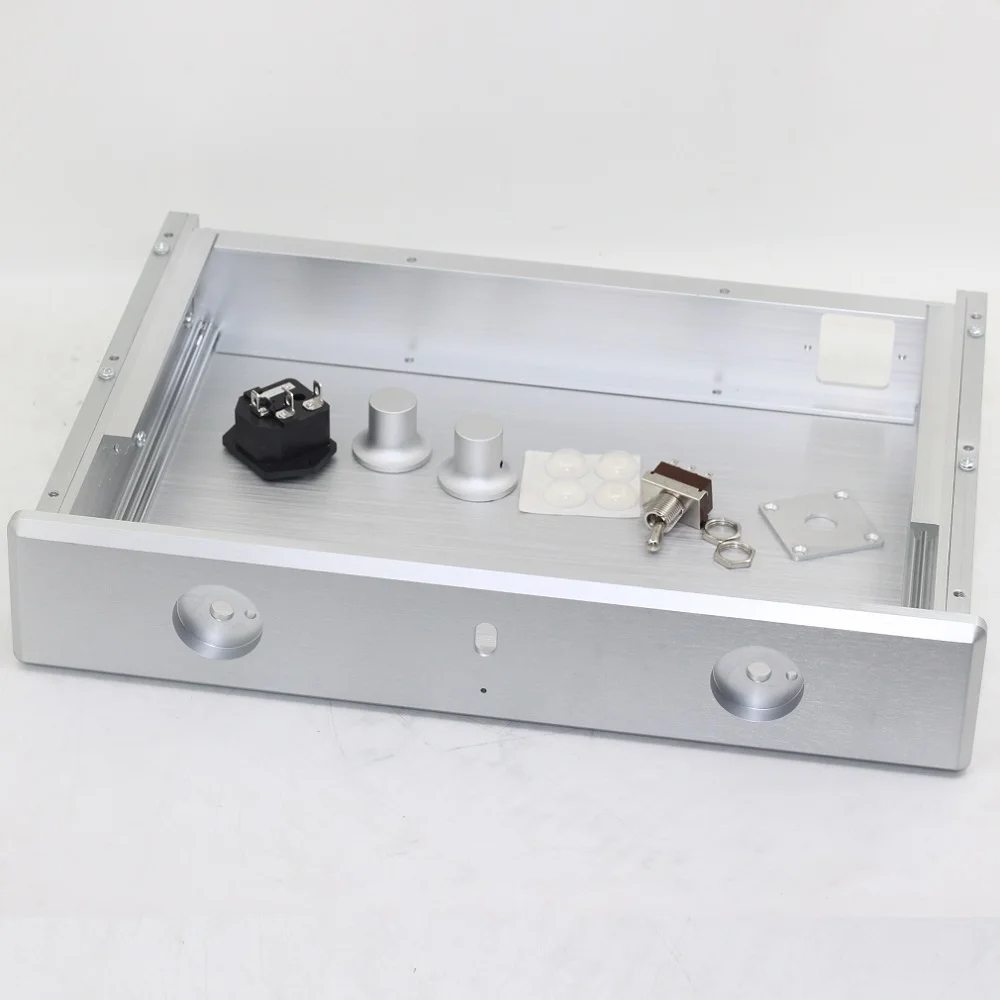 DAC Amplifier Case Aluminum DIY Power Amplifier Supply Chassis Power Supply BZ3306 Decoder Hifi Enclosure Size W330 H61.5 L228