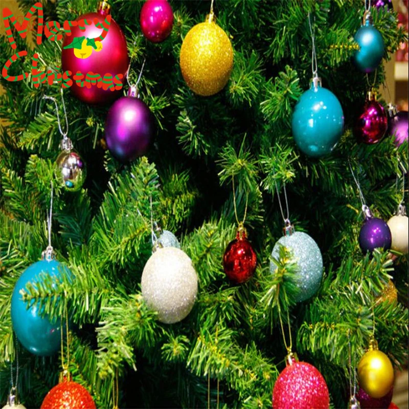 Details about   24PCS 30mm Christmas Xmas Tree Ball Bauble Hanging Home Party Ornament Decor 