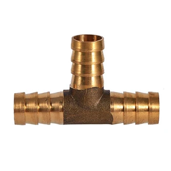 

T Shape Adapter 3 Way Assembly Multifunctional Pipe Connector Home Supplies Solid Brass Practical Hose Joiner Gas Oil Multi Size