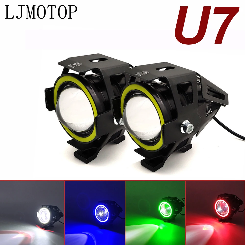 

For Yamaha FZR400 XJ6 DIVERSION XT1200Z SUPER TENERE 125W Motorcycle Headlight 3000LM Low Beam Flash U7 LED Spotlight