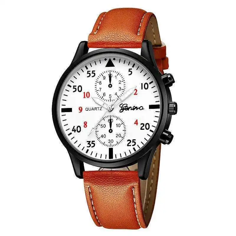 

Geneva Geneva New Style MEN'S Watch MEN'S Watch Hot Selling Belt Watch