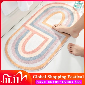 

New Nordic Bath Mat Bathroom Carpet Non Slip Entrance Floor Mat Doormat Kitchen Absorption Rugs Tapete Para Sala Home Decoration
