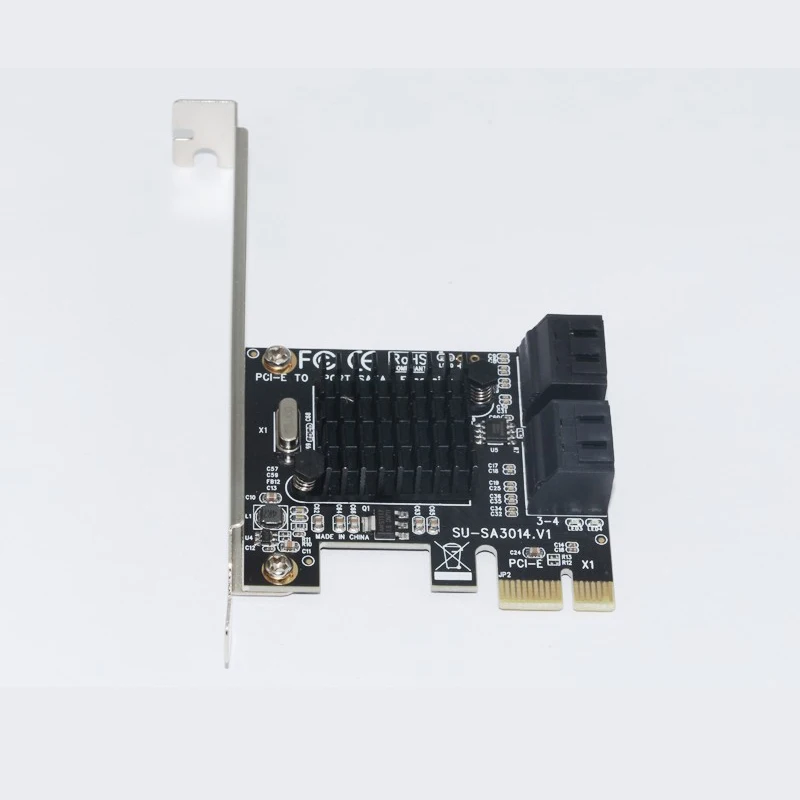 Pcie для Sata карта Pci-E адаптер Pci Express для Sata3.0 карта расширения 4 порта Sata III 6G для Ssd Hdd Ipfs Mining