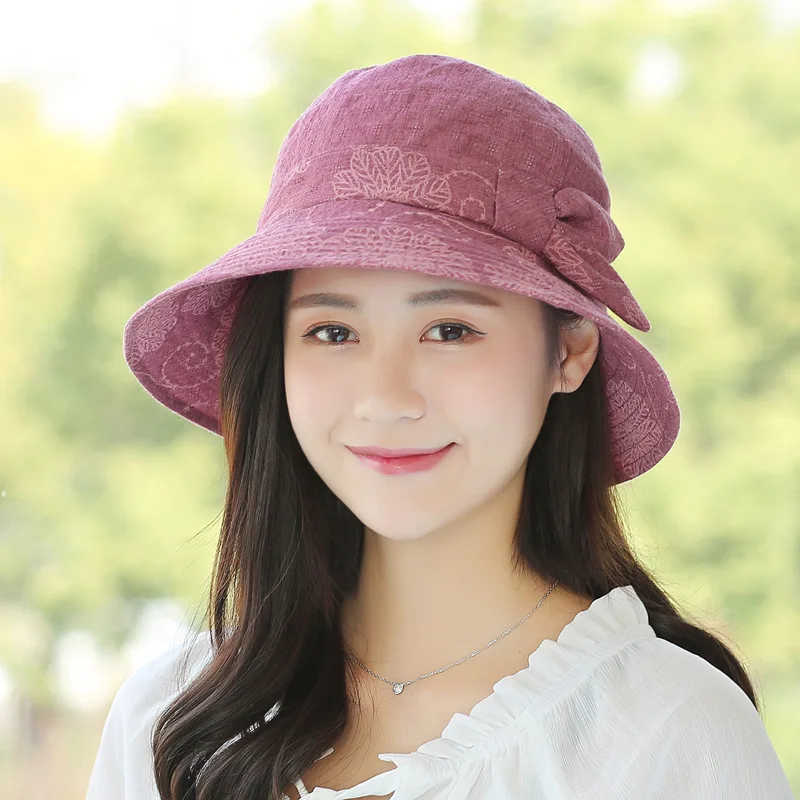 Summer Hat Panama For Women Visor Sun Protection UV Bucket Hat Beach Collapsible Cap beach hat women sun hat