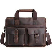 MAHEU винтажная популярная мужская коровья натуральная кожа портфель Crazy Horse кожаная сумка-мессенджер мужская сумка для ноутбука мужская деловая дорожная сумка